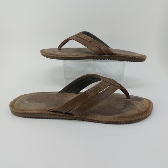 Flojos Mens Brown Suede Sandals Leather Summer Size 13? - Picture 2 of 8
